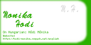 monika hodi business card