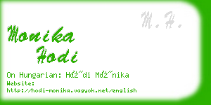 monika hodi business card